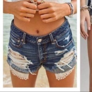 American eagle jean shorts